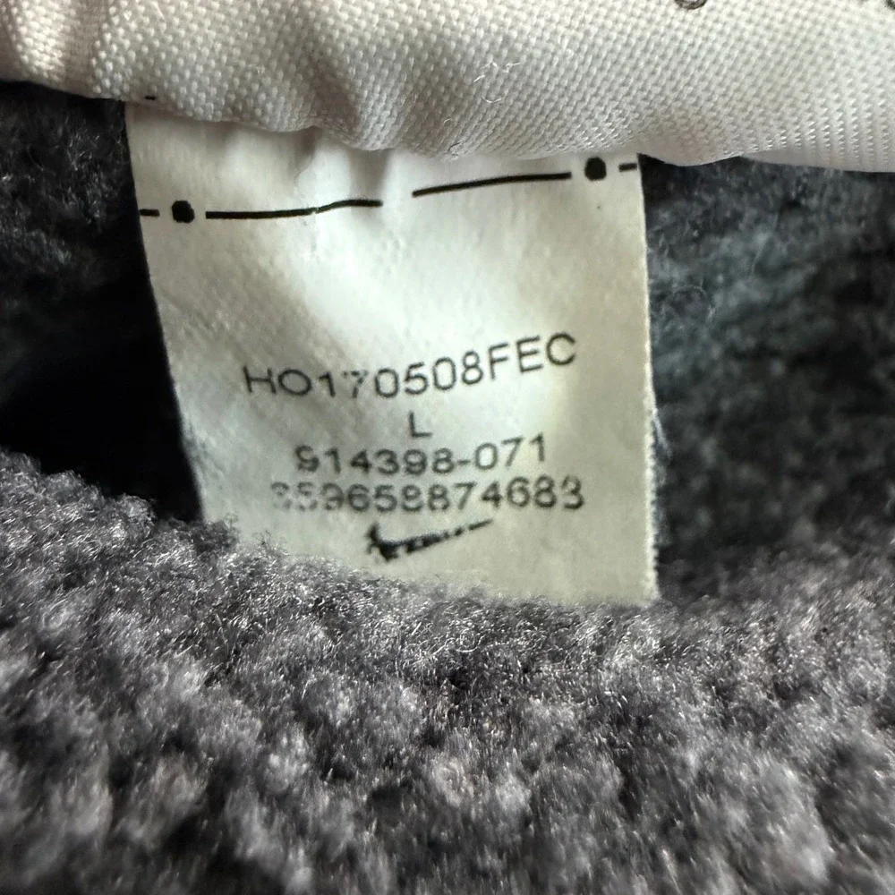 Nike Tech Summit Fleece Hoodie Womens Large Gray‎ Pullover Scuba Neck 914398-071_5